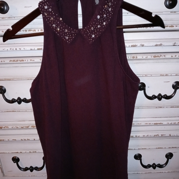 Victoria's secret tank small beeded and rhinestone - Picture 1 of 9
